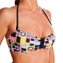 Stroje kąpielowe dla kobiet 69SLAM Bikini Top Bandeau MP3