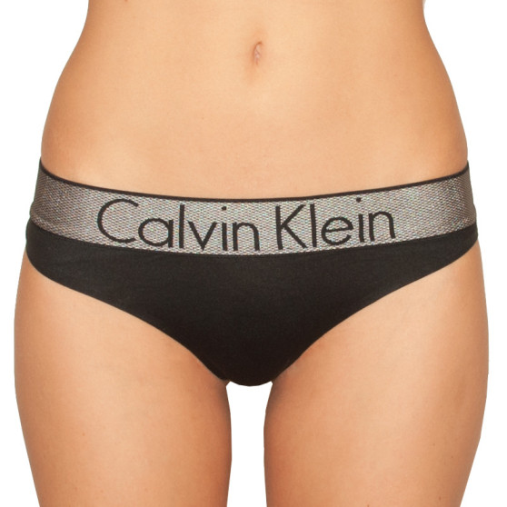 Stringi damskie Calvin Klein czarny (QF4054E-001)