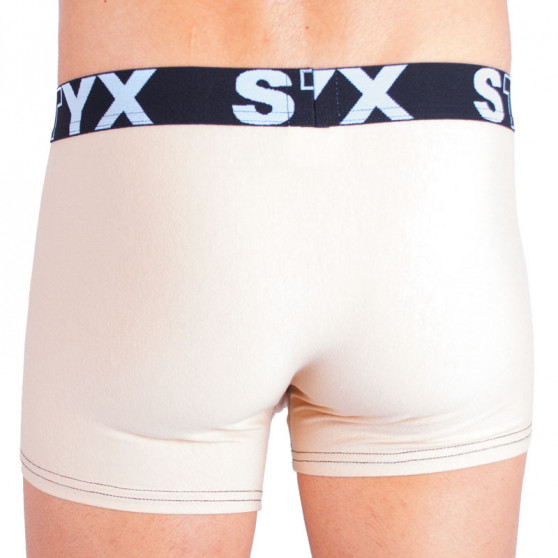 Bokserki męskie Styx sportowe elastyczne beżowe (G3)