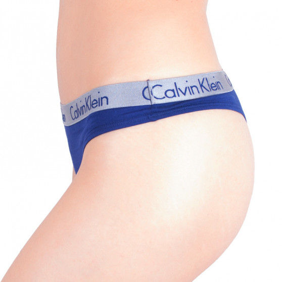 Stringi damskie Calvin Klein niebieski (QD3539E-SX1)