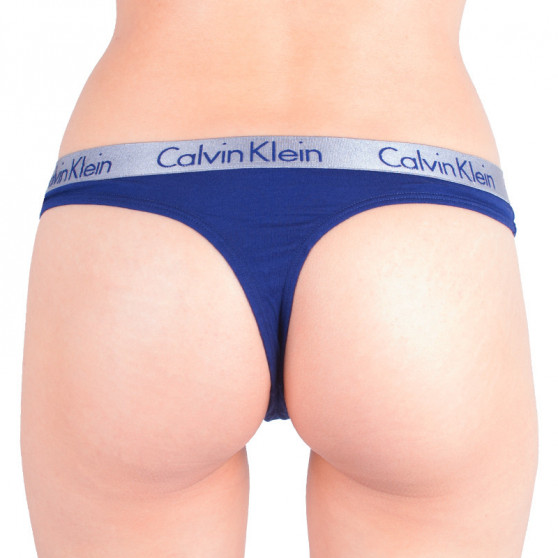 Stringi damskie Calvin Klein niebieski (QD3539E-SX1)