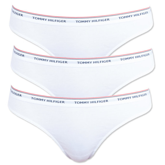 3PACK stringi damskie Tommy Hilfiger biały (UW0UW00048 100)
