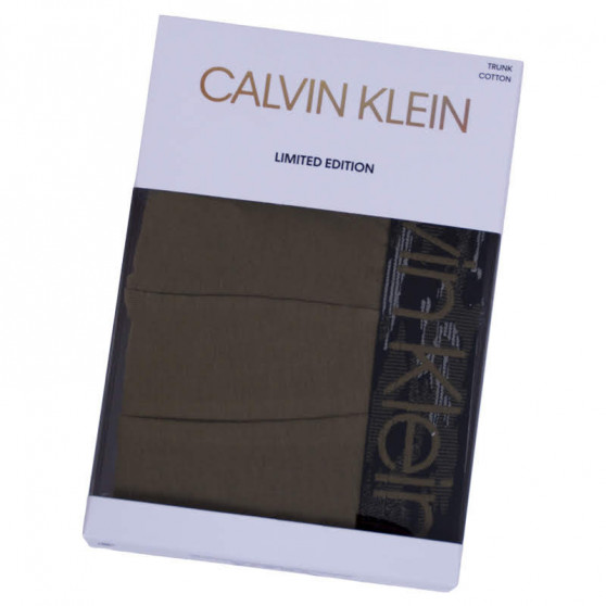 Bokserki męskie Calvin Klein khaki (NB1590A-3XC)