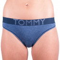 Stringi damskie Tommy Hilfiger niebieski (UW0UW01060 416)