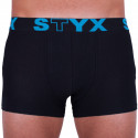 Bokserki męskie Styx sportowe elastyczne ponadwymiarowy czarne (R961)