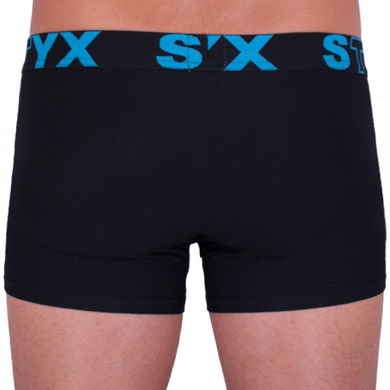 Bokserki męskie Styx sportowe elastyczne ponadwymiarowy czarne (R961)