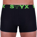 Bokserki męskie Styx sportowe elastyczne oversize czarne (R962)