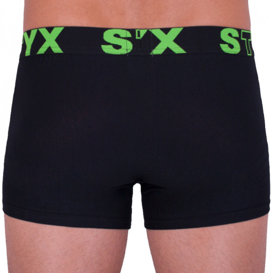 Bokserki męskie Styx sportowe elastyczne oversize czarne (R962)