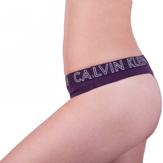 Stringi damskie Calvin Klein fioletowy (QD3636E-2ZI)
