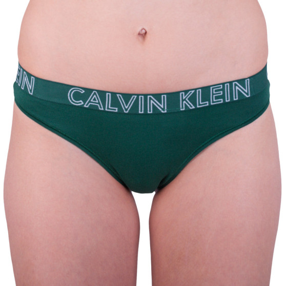 Stringi damskie Calvin Klein zielone (QD3636E-YG5)