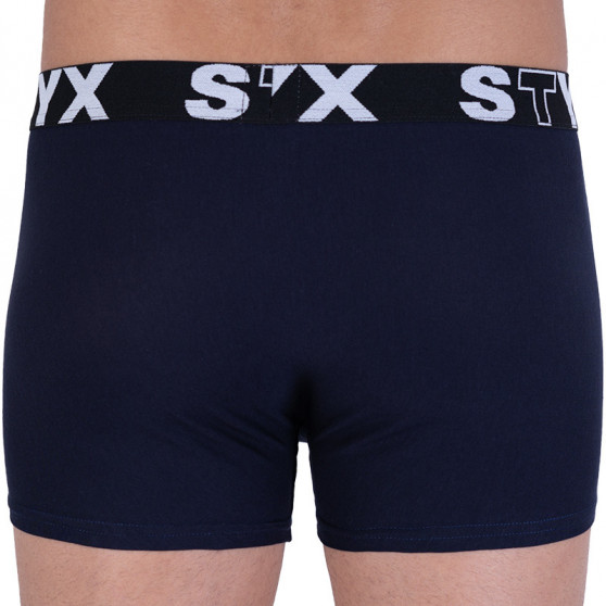 Bokserki męskie Styx sportowe elastyczne ciemnoniebieskie (G963)
