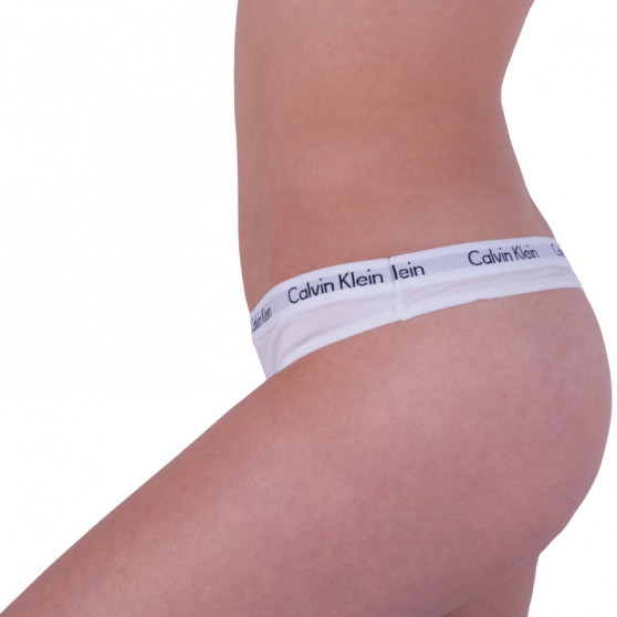 3PACK stringi damskie Calvin Klein wielokolorowe (QD3587E-YS3)