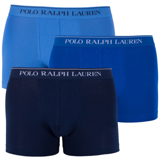 3PACK bokserki męskie Ralph Lauren niebieski (714513424010)