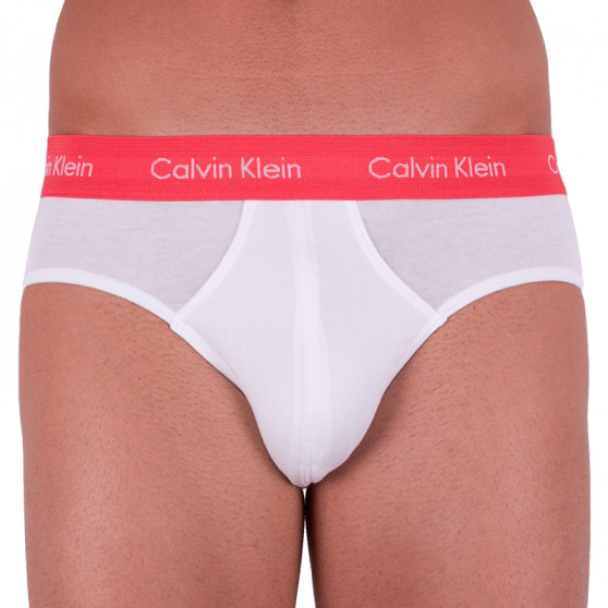 3PACK slipy męskie Calvin Klein biały (U2661G-WZQ)