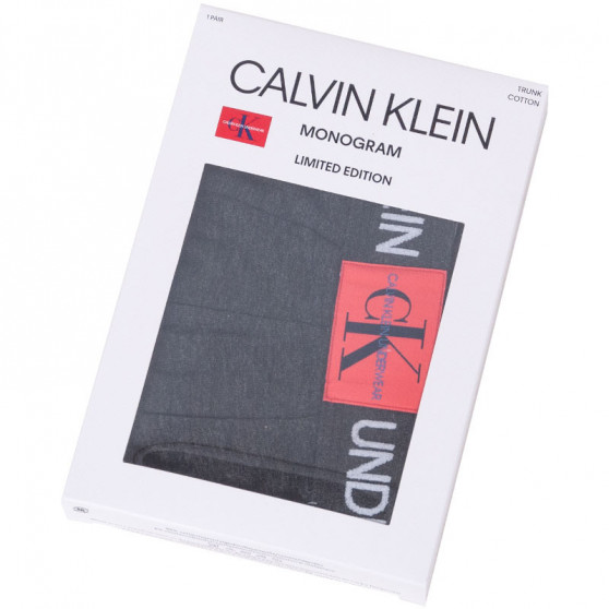 Bokserki męskie Calvin Klein ciemnoszare (NB1678A-038)