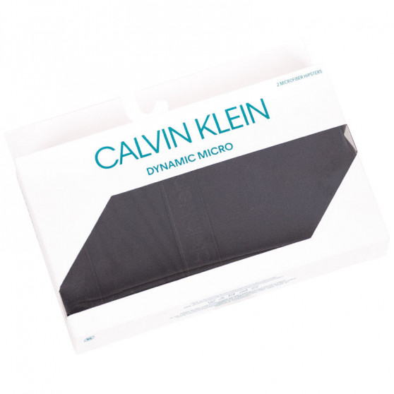 2PACK majtki damskie Calvin Klein czarny (QD3696E-001)