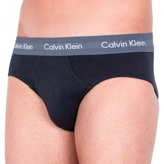 3PACK slipy męskie Calvin Klein czarny (U2661G-MFN)