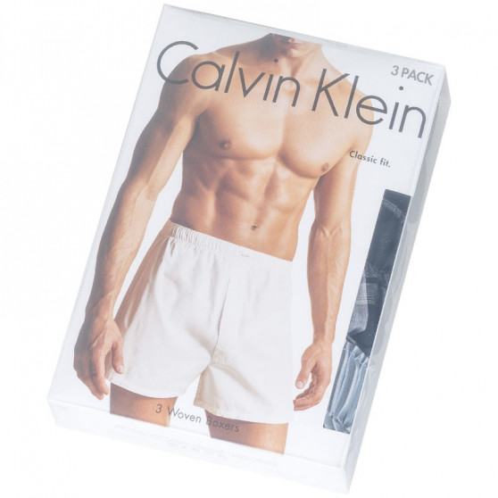 3PACK Bokserki męskie Calvin Klein classic fit wielokolorowe (U1732A-TMM)