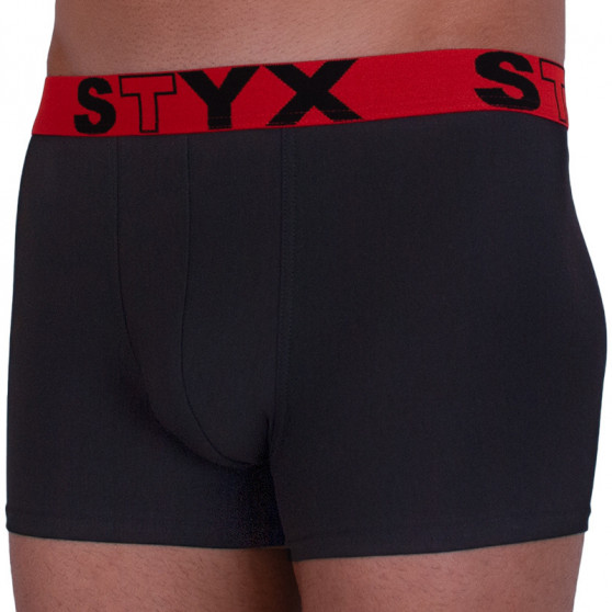 Bokserki męskie Styx sportowe elastyczne czarne (G964)
