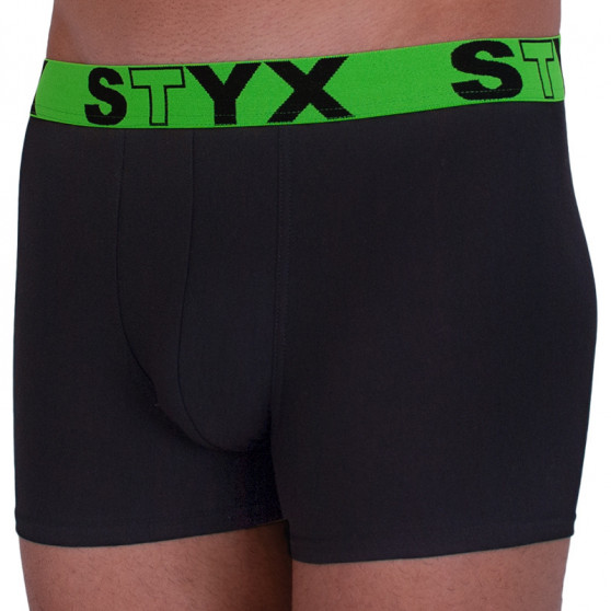 Bokserki męskie Styx sportowe elastyczne czarne (G965)