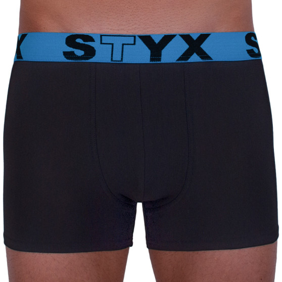 Bokserki męskie Styx sportowe elastyczne czarne (G966)