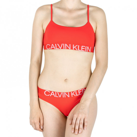 Biustonosz damski Calvin Klein czerwony (QF5181E-DFU)