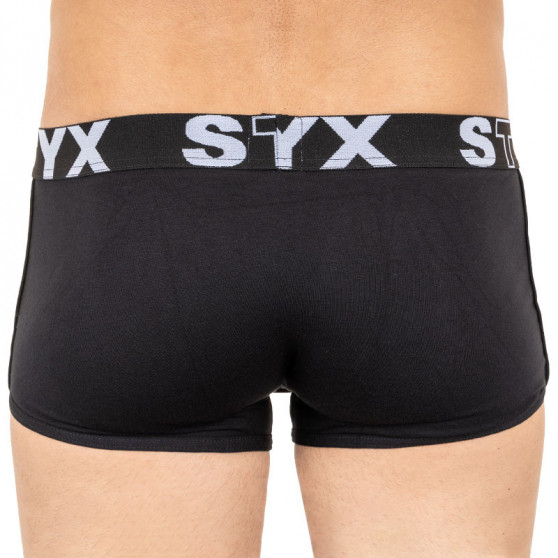 Bokserki męskie Styx koszyk sportowy elastyczny czarny (Z960)