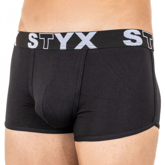 Bokserki męskie Styx koszyk sportowy elastyczny czarny (Z960)