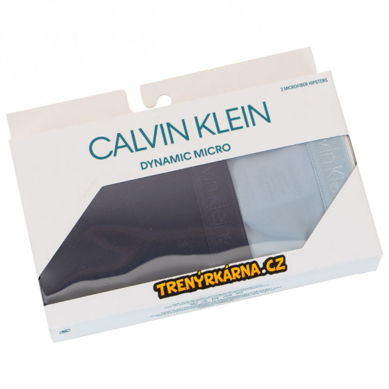 2PACK majtki damskie Calvin Klein niebieski (QD3696E-AAN)