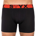 Bokserki męskie Styx długie sportowe elastyczne czarne (U964)