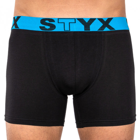 3PACK bokserki męskie Styx długie sportowe elastyczne czarne (U9646566)