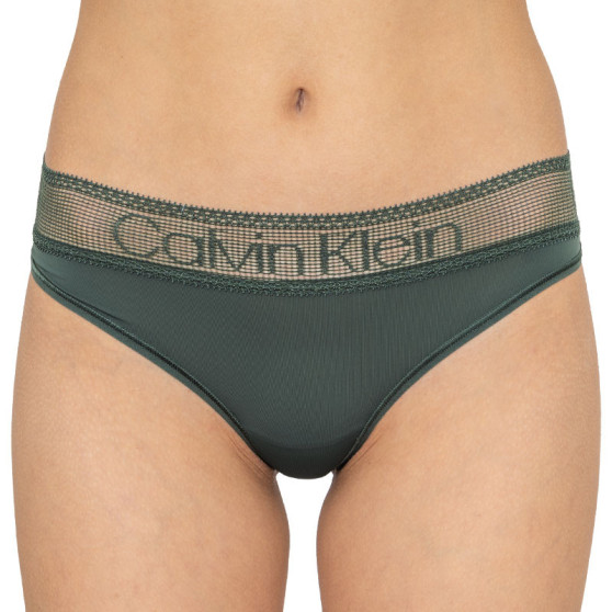 Spodnie damskie Calvin Klein khaki (QD3698E-AMH)