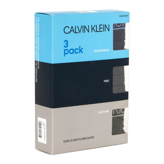 3PACK bokserki męskie Calvin Klein wielokolorowe (NB2008A-NXB)