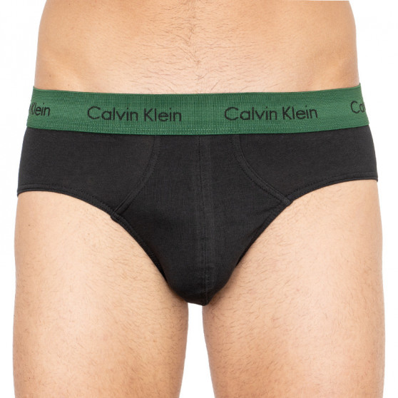 3PACK slipy męskie Calvin Klein czarny (U2661G-BZP)