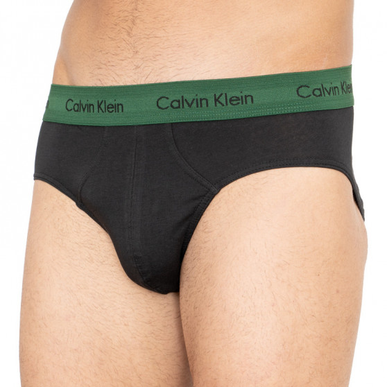 3PACK slipy męskie Calvin Klein czarny (U2661G-BZP)