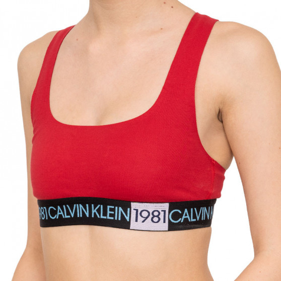 Biustonosz damski Calvin Klein czerwony (QF5577E-3YQ)