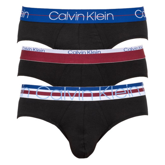 3PACK slipy męskie Calvin Klein czarny (NB1896A-KL5)