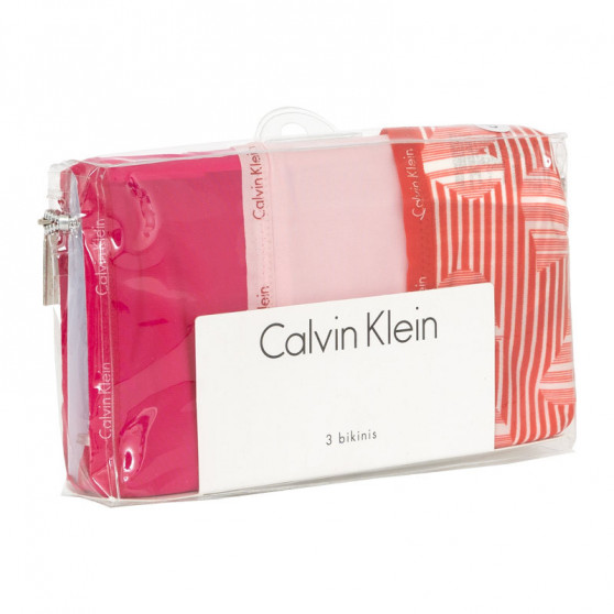 3PACK majtki damskie Calvin Klein wielokolorowe (QD3591E-QQ3)