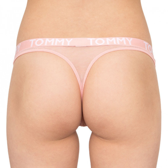 Stringi damskie Tommy Hilfiger różowe (UW0UW00841 699)