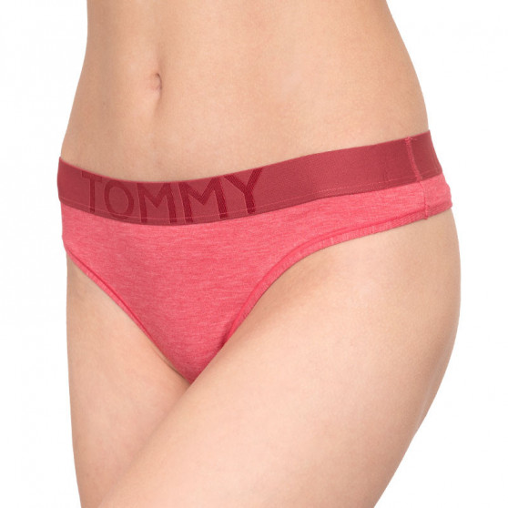Stringi damskie Tommy Hilfiger różowe (UW0UW01060 601)