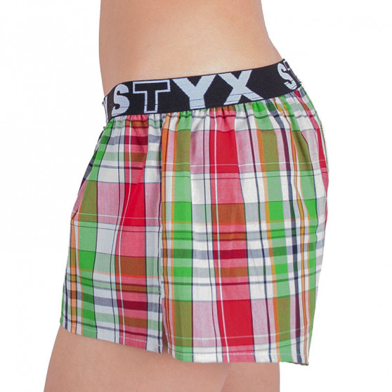 3PACK szorty damskie Styx sportowe elastyczne wielokolorowe (T6142226)