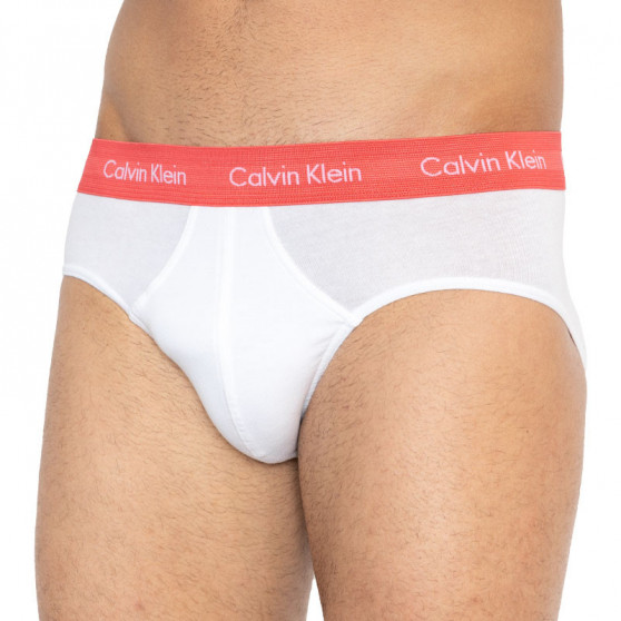3PACK slipy męskie Calvin Klein biały (U2661G-BUH)