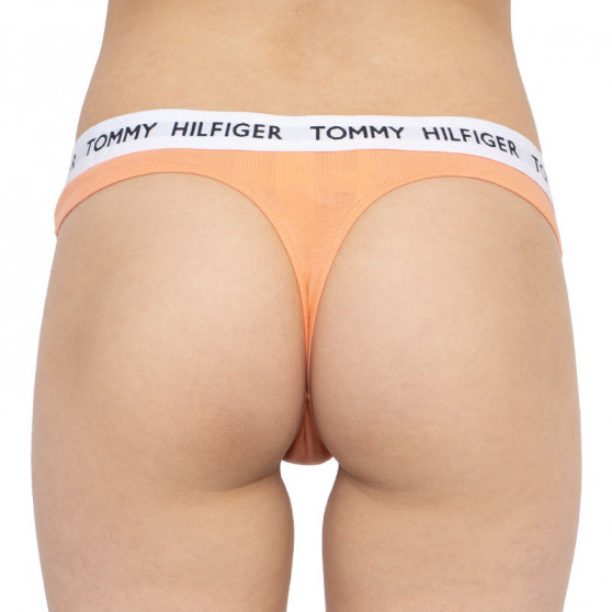Stringi damskie Tommy Hilfiger pomarańczowe (UW0UW02198 TD9)