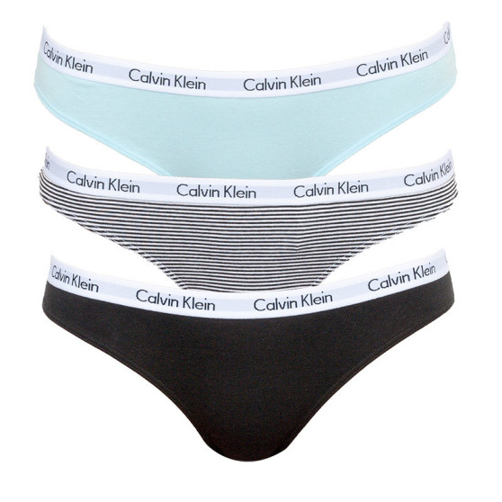 3PACK majtki damskie Calvin Klein wielokolorowe (QD3588E-QT6)