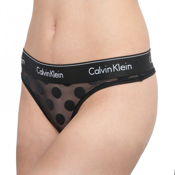 Stringi damskie Calvin Klein czarny (QF5849E-6WA)