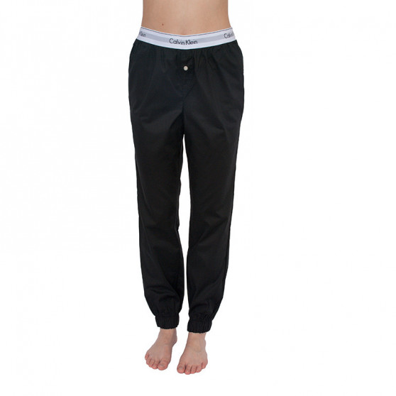 Damskie spodnie do spania Calvin Klein czarne (QS5934E-001)