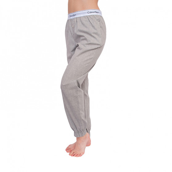 Damskie spodnie do spania Calvin Klein szare (QS5934E-020)