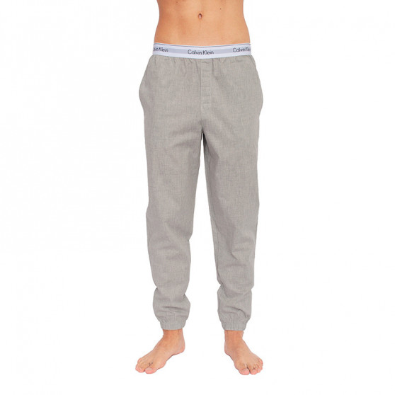 Męskie spodnie do spania Calvin Klein szary (NM1524E-080)