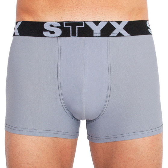 Bokserki męskie Styx sportowe elastyczne jasnoszare (G1067)