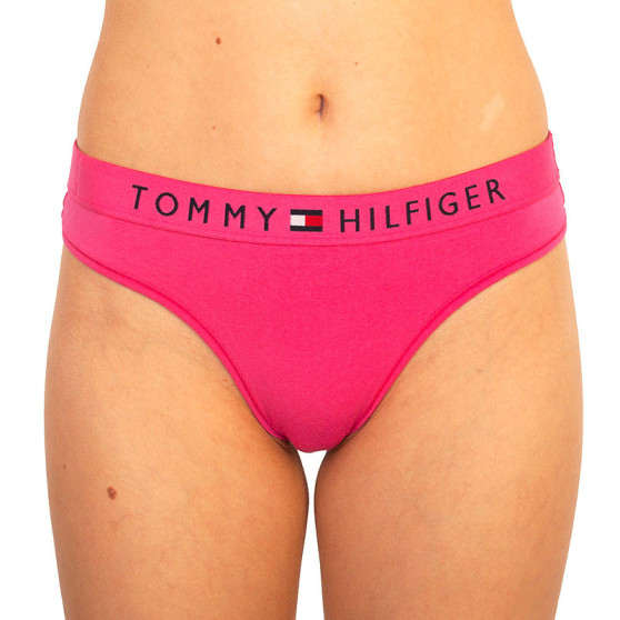 Stringi damskie Tommy Hilfiger różowe (UW0UW01555 TD0)